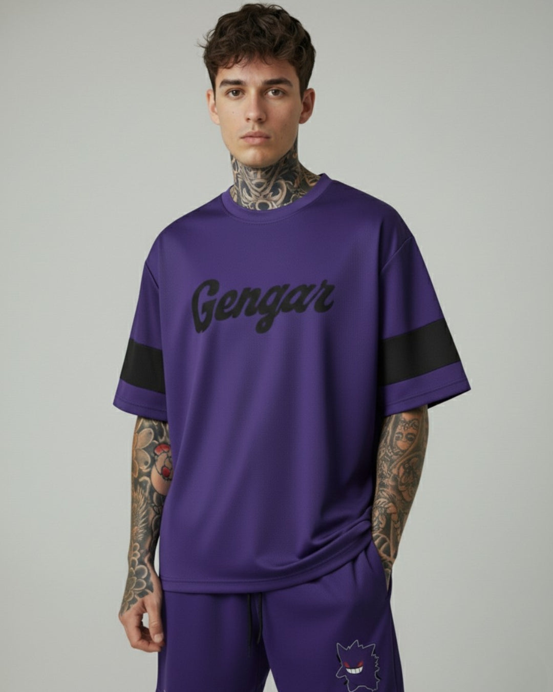 CONJUNTO OVERSIZE GENGAR / POKEMON