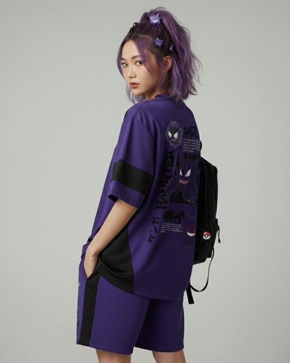 CONJUNTO OVERSIZE GENGAR / POKEMON